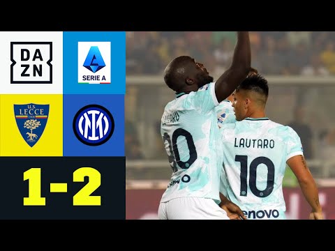 90. + 5! Inter sichert sich späte 3 Punkte zum Auftakt: Lecce – Inter Mailand 1:2  | Serie A | DAZN