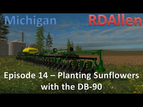 Farming Simulator 15 MP Michigan E14 - Planting Sunflowers with the DB-90