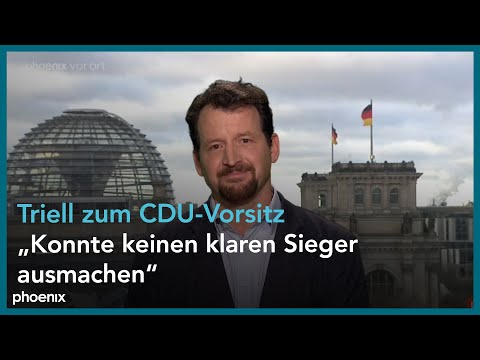 Triell zum CDU-Vorsitz: phoenix nachgefragt mit Moritz Gathmann (Cicero) am 02.12.21