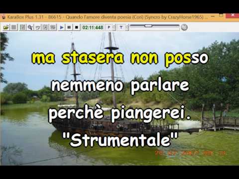 Massimo Ranieri - Quando l'amore diventa poesia (Cori) (Syncro by CrazyHorse1965) Karabox - Karaoke