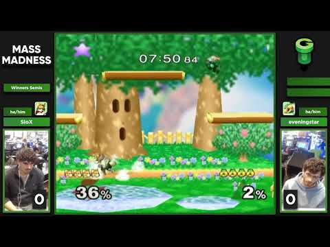 Mass Madness 55 SSBM - SloX (Fox) vs. eveningstar (Sheik) - Melee WSF