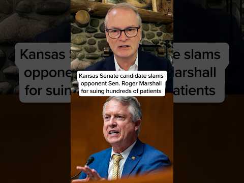 Kansas Senate candidate slams opponent Sen. Roger Marshall for suing hundreds of patients