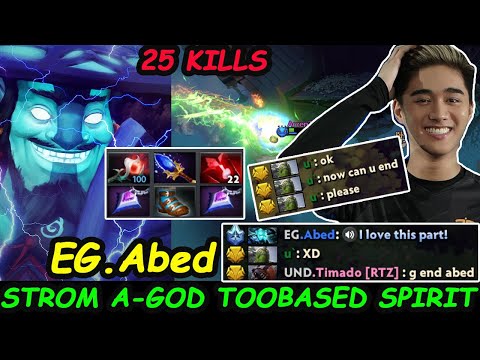 Abed TOOBAESED Storm Spirit A-GOD MIDLANE Gank mid more Dota 2 Server NA Gameplay