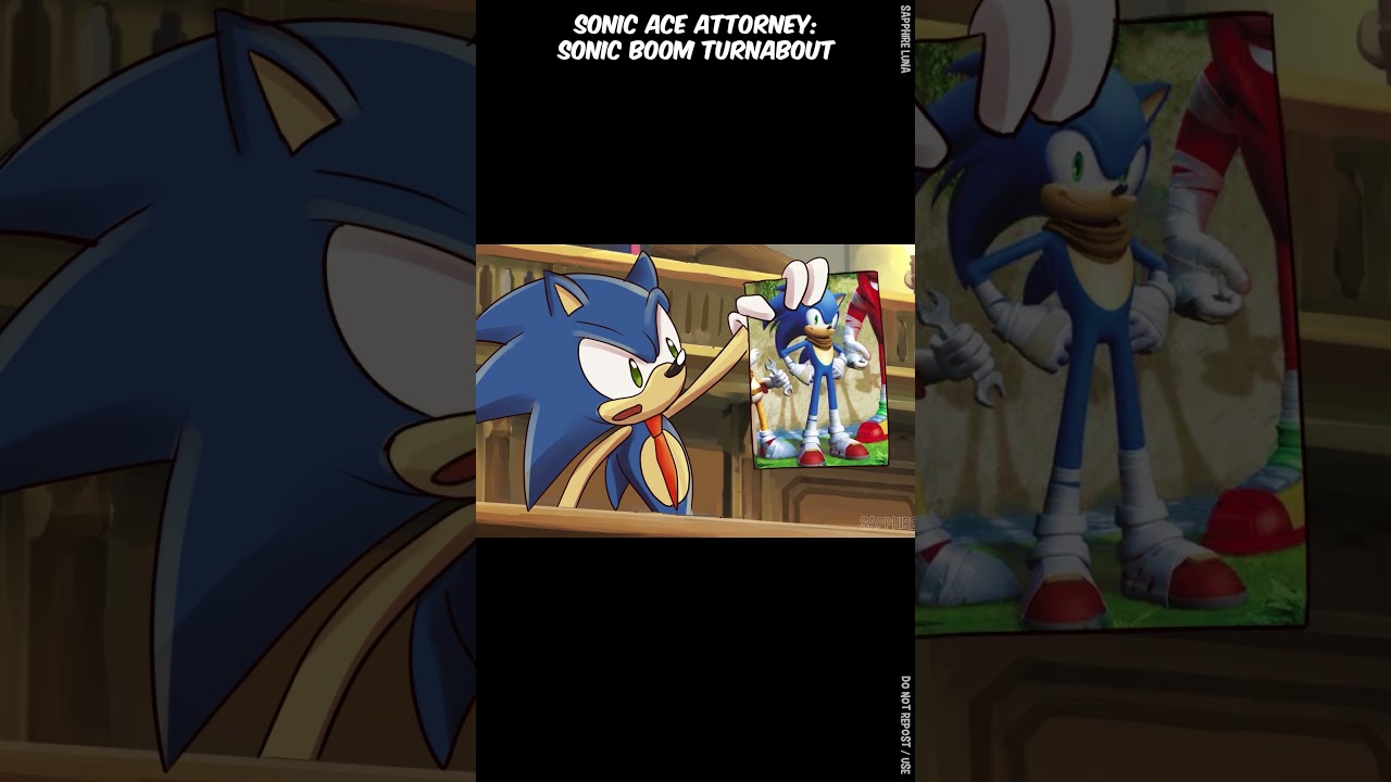 Sonic x Ace Attorney crossover 1  #sonicthehedeghog #sapphireluna