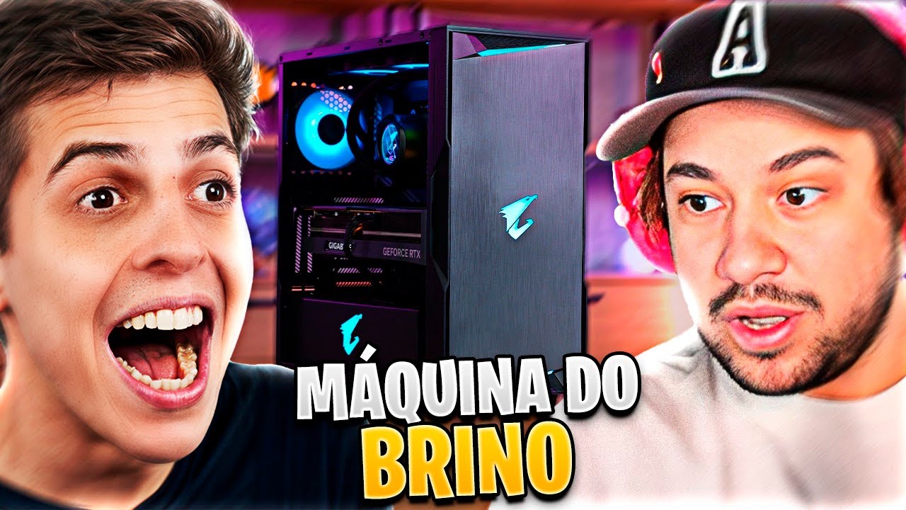 BRINO MONTOU SUA NOVA MÁQUINA
