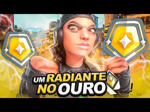 Um RADIANTE jogando no OURO! *tóxico reclamou do instalock* 🤣