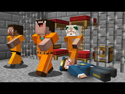NOOB vs PRO vs GOD PRISON BREAK! Challenge in Minecraft Animaiton