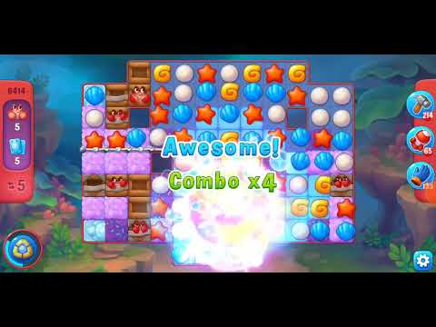 Fishdom. 8414 hard level no boosters and diamonds. 15 moves