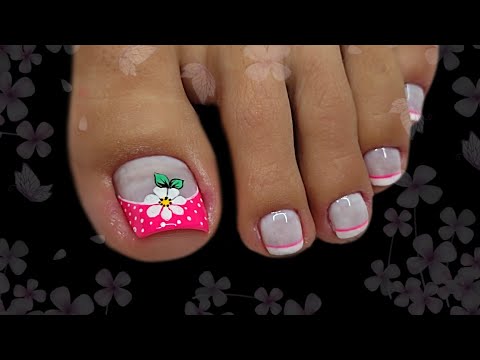 Diseño de uñas HERMOSO CON  DISEÑO DE FLOR 🌺 | #miarteentusuñas