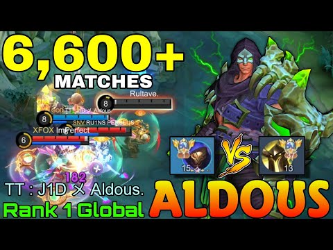 6,600+ Matches Aldous VS Top Global Uranus - Top 1 Global Aldous TT : J1D メ Aldous. - Mobile Legends