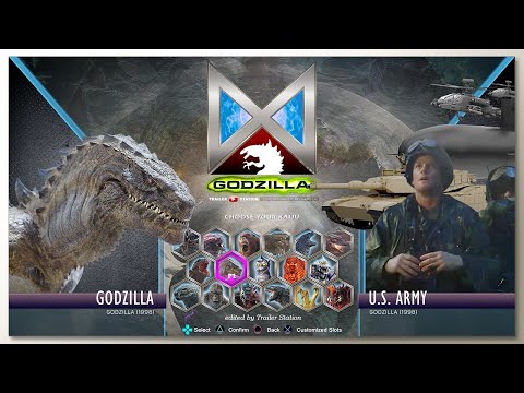 Godzilla vs U.S. Army with Healthbars