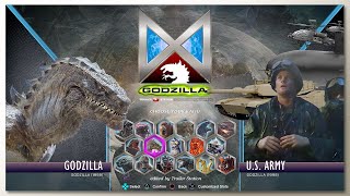 Godzilla vs U.S. Army with Healthbars