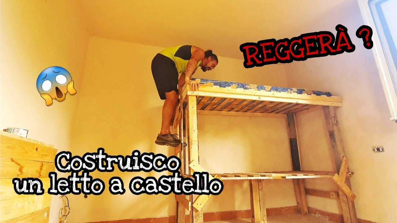 COSTRUISCO UN LETTO A CASTELLO !! con materiali da riciclo