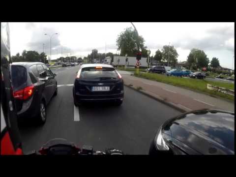 First ride on ducati with gopro in Belgium Antwerp