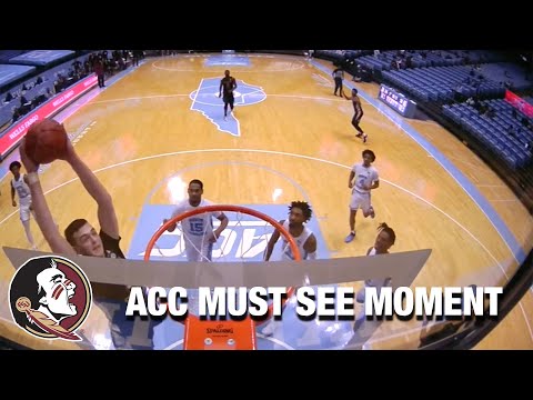 FSU's M.J. Walker Feeds Balsa Koprivica For The Alley-oop | ACC Must See Moment