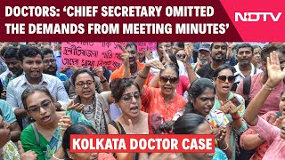 Kolkata Doctors: The Chief Secretary Agreed To Demands But Didn’t Include Them In Meeting Minutes
