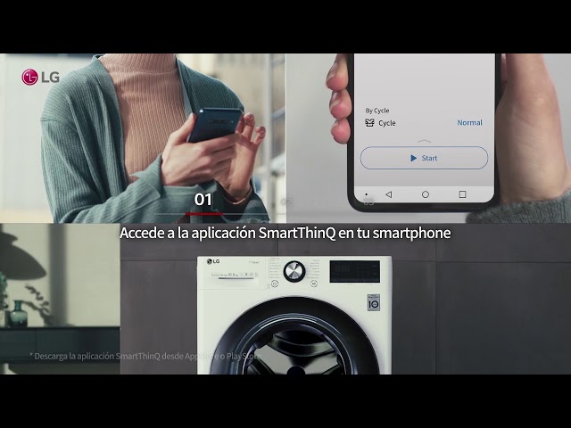 LG F1P1CN4WC Lavadora Carga Frontal 15Kg E Blanco video