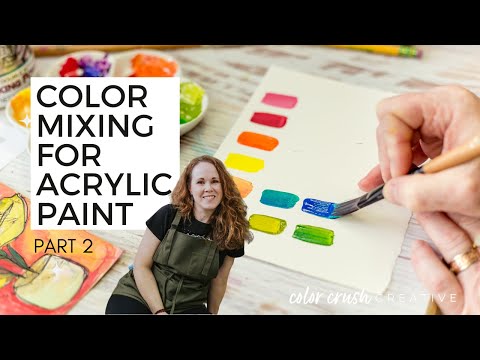 How To #Create  Color for Acrylic Painting! Part 1!