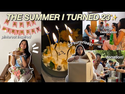 I GOT 23 SURPISES ON MY 23rd BIRTHDAY😳🎈celebrating first time at home, friends, donation & more🎂