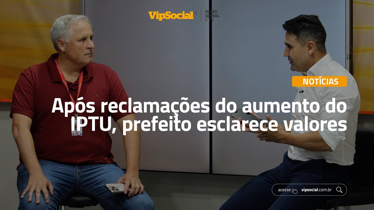 Após reclamações sobre o aumento do IPTU, prefeito esclarece sobre valores