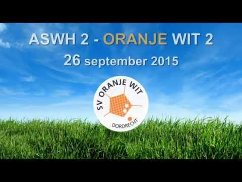 ASWH 2 - Oranje Wit 2, 26 september 2015