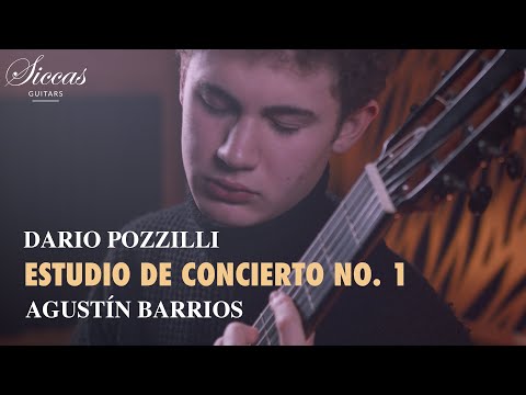 Dario Pozzilli plays Estudio de Concierto No. 1 by Agustín Barrios Mangoré | Siccas Media