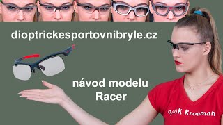 Racer, černý, zabrousit lze pouze klasicky prohnutá dioptrická skla, báze 2,0 - 6,0