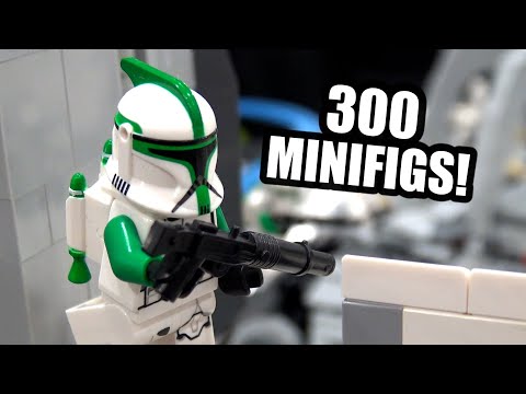 LEGO Star Wars Battlefront Rhen Var Harbor Battle with 300 Minifigures!