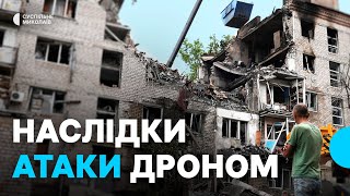 Последствия удара по жилому дому в Николаеве: подъезд могут снести