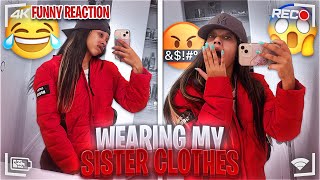 Wearing My Sister Clothes To Get Her Reaction *She Found The Camera* 😱