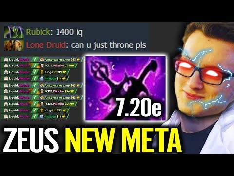 NEW STRONGEST ITEM for Zeus Best Pick by MIRACLE Epic Pro 7.20 Dota 2 Mid Gameplay