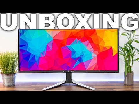 Alienware AW3423DW QD-OLED Gaming Ultrawide Unboxing
