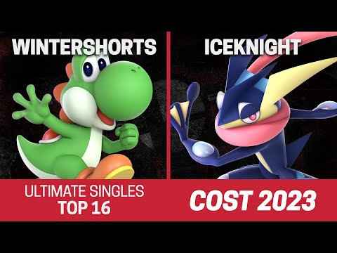 COST 2023 Singles Top 16 - WinterShorts (Yoshi) vs IceKnight (Greninja) - SSBU Tournament