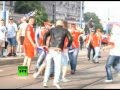 Polish hooligans attack on the Russian fans. 12.06 ...