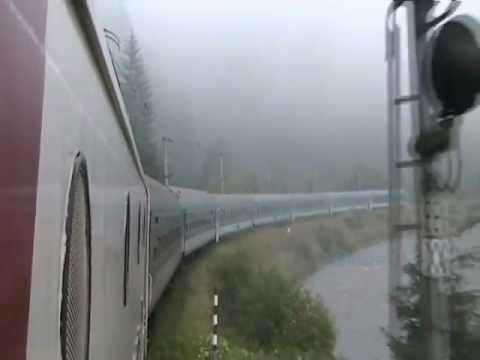 Defileul Muresului din locomotiva IR 407 "Corona" Budapest-Brasov