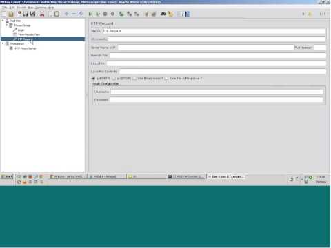 Jmeter Tutorial Video by loadrunnerjmeter.com - Samplers - FTP Request - HTTP Request