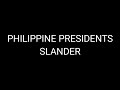 Philippine Presidents Slander Meme