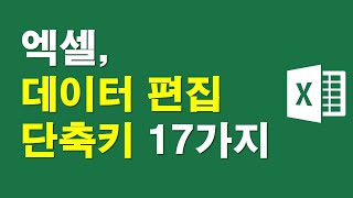 엑셀, 데이터편집 단축키 17가지