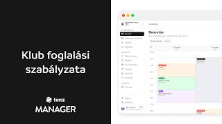 Klub foglalási szabályzata