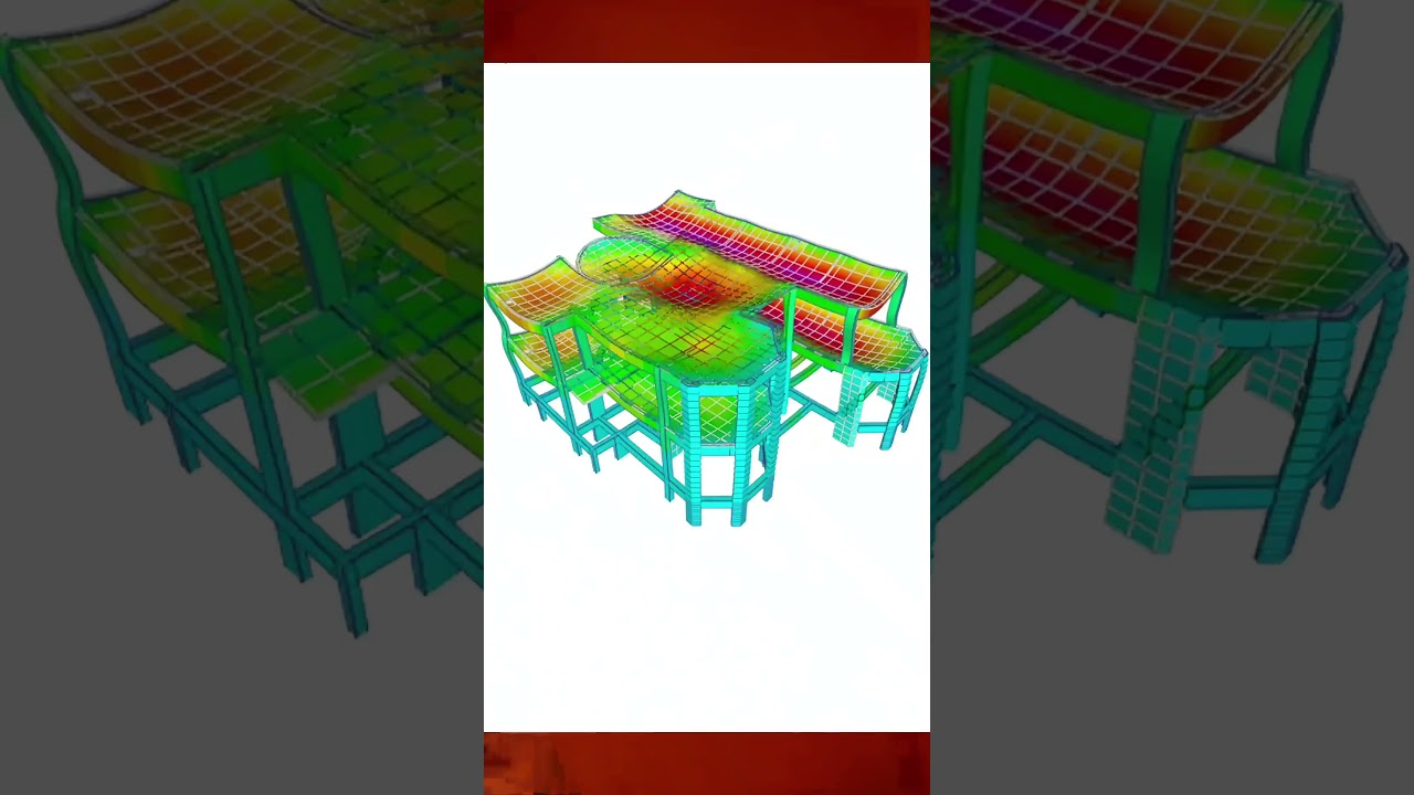 The beauty of structural engineering and its details #ETABS #SAFE #structural_engineering #UAE