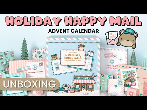 UNBOXING: 2025 Holiday Happy Mail Advent Calendar 🗓️🎄| Hubman and Chubgirl