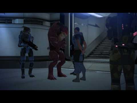 Paolo Mass Effect HD 13 - Barla Von, Wrex's side, Med Clinic & Garrus