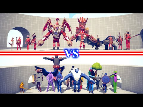 TRIBAL DLC TEAM vs GIANTS TEAM - Totally Accurate Battle Simulator TABS