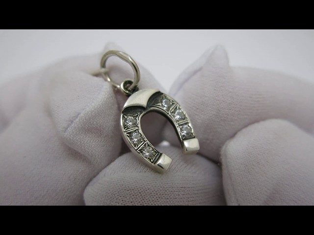 Серебряный кулон "Подкова" 3110020 Видеообзор