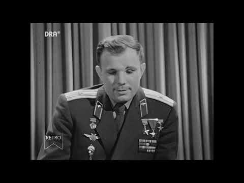 Ein Jahr bemannter Weltraumflug - Interview mit Juri Gagarin Doku (1962)