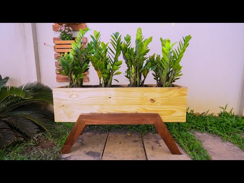 DIY Modern Raised Planter Box | How to Build | Woodworking