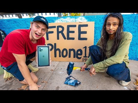 SMASH YOUR PHONE WIN FREE IPHONE 11 PRO!! Video