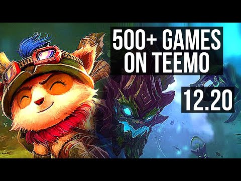TEEMO vs MAOKAI (TOP) | 1.5M mastery, Rank 8 Teemo, 4/1/3, 500+ games | EUW Master | 12.20