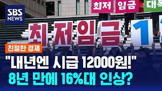 8년 만에 16%대 인상? 내년도 최저임금 요구안 보니