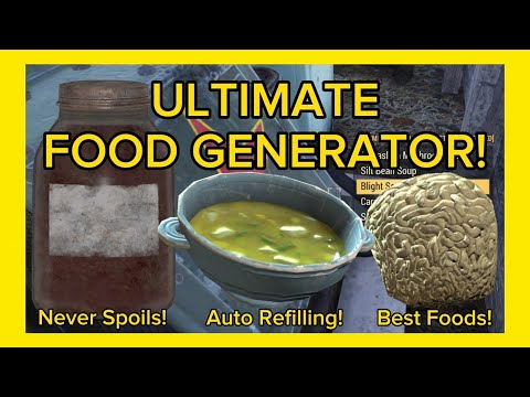 Ultimate Food Generator! Never Spoils! Auto Filling! Best Foods! - Fallout 76